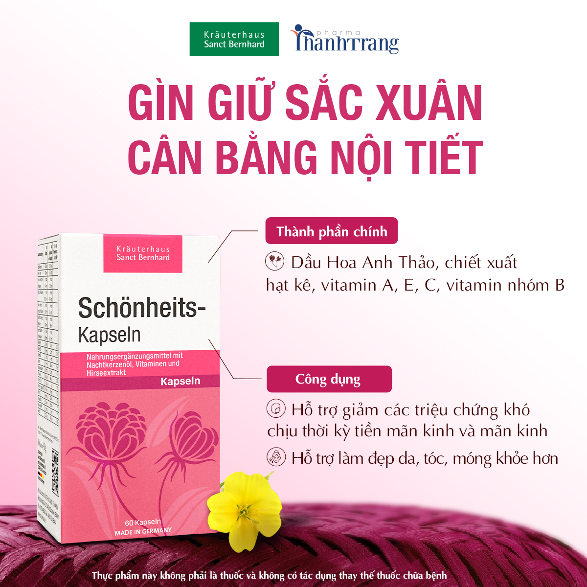 Viên Uống Giúp Điều Hoà Nội Tiết Tố